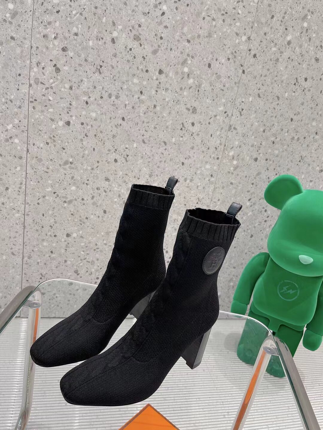 H**me5 Volver 90 Ankle Boots Black For Women 3.5in/9cm H192035Z 02370