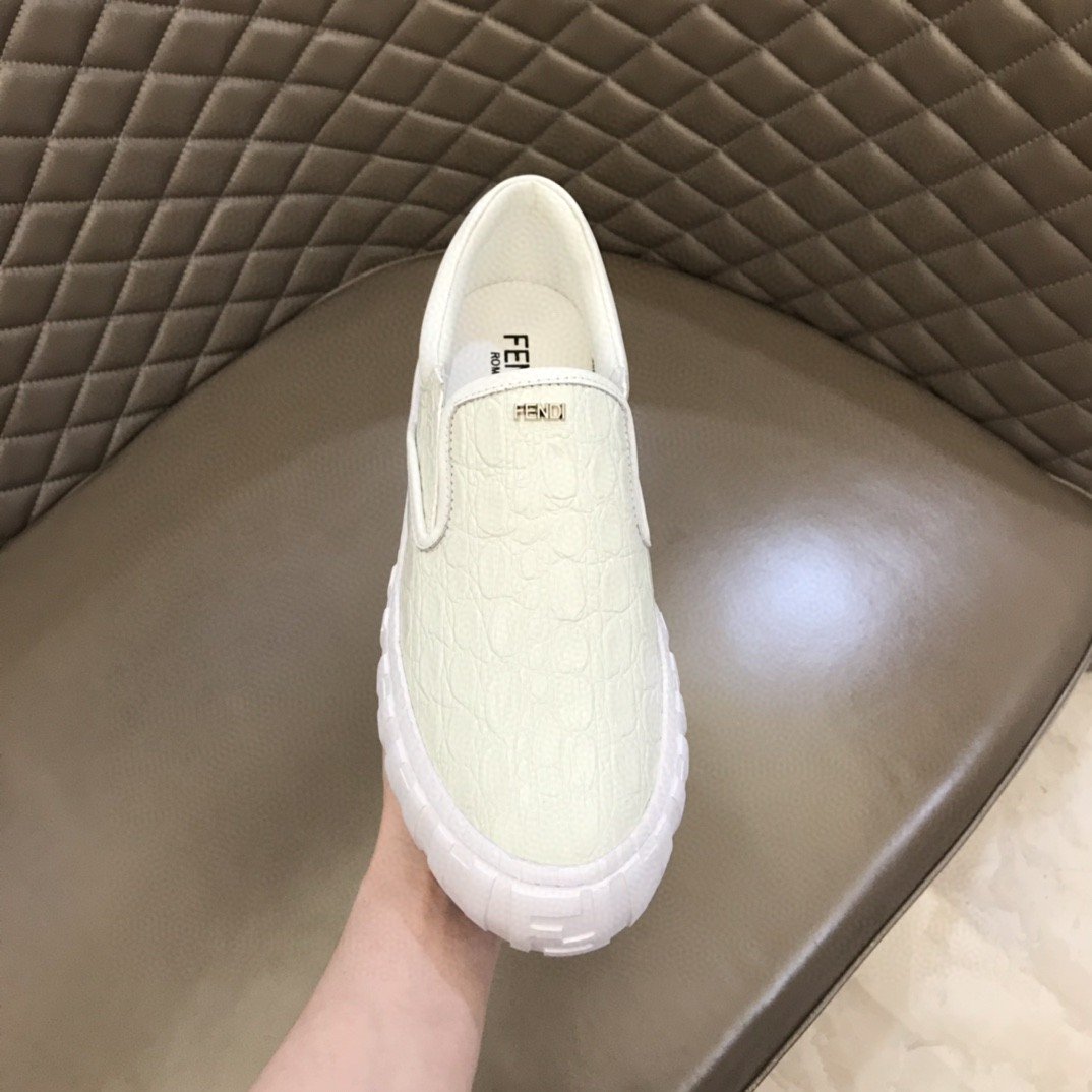 F**di Force Slip On Sneakers White For Men 7E1454