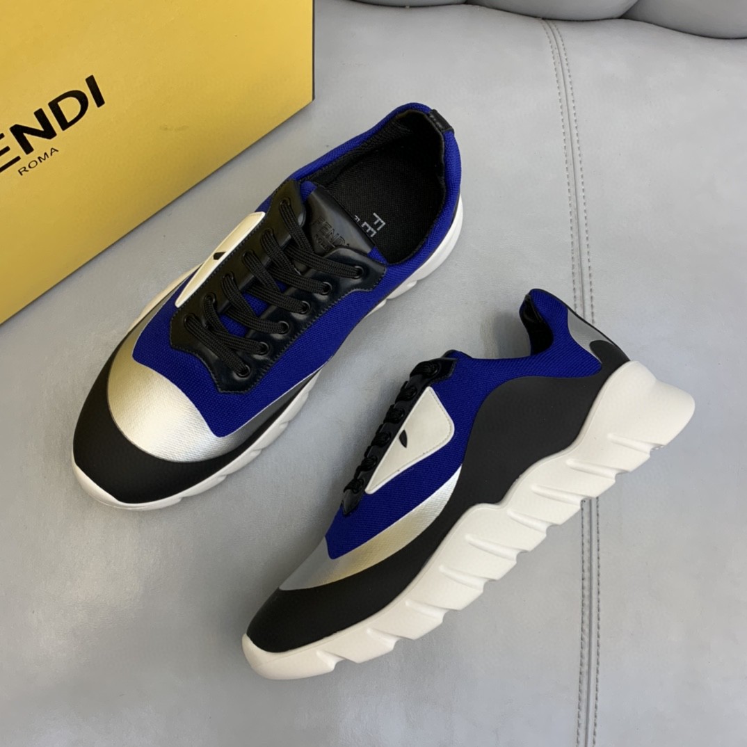 F**di Force Low Tops Sneakers Blue/Grey For Men