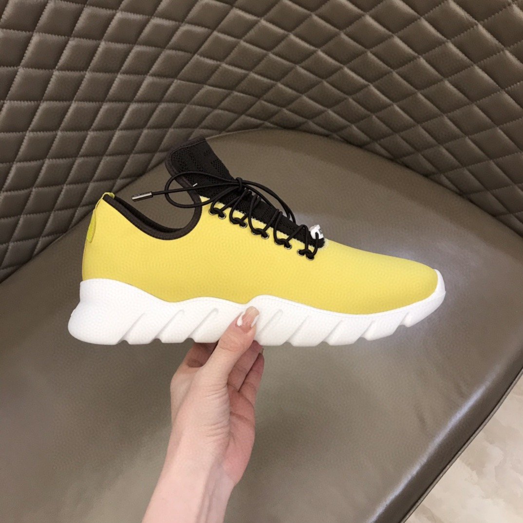 F**di Force Low Tops Sneakers Light Yellow For Men