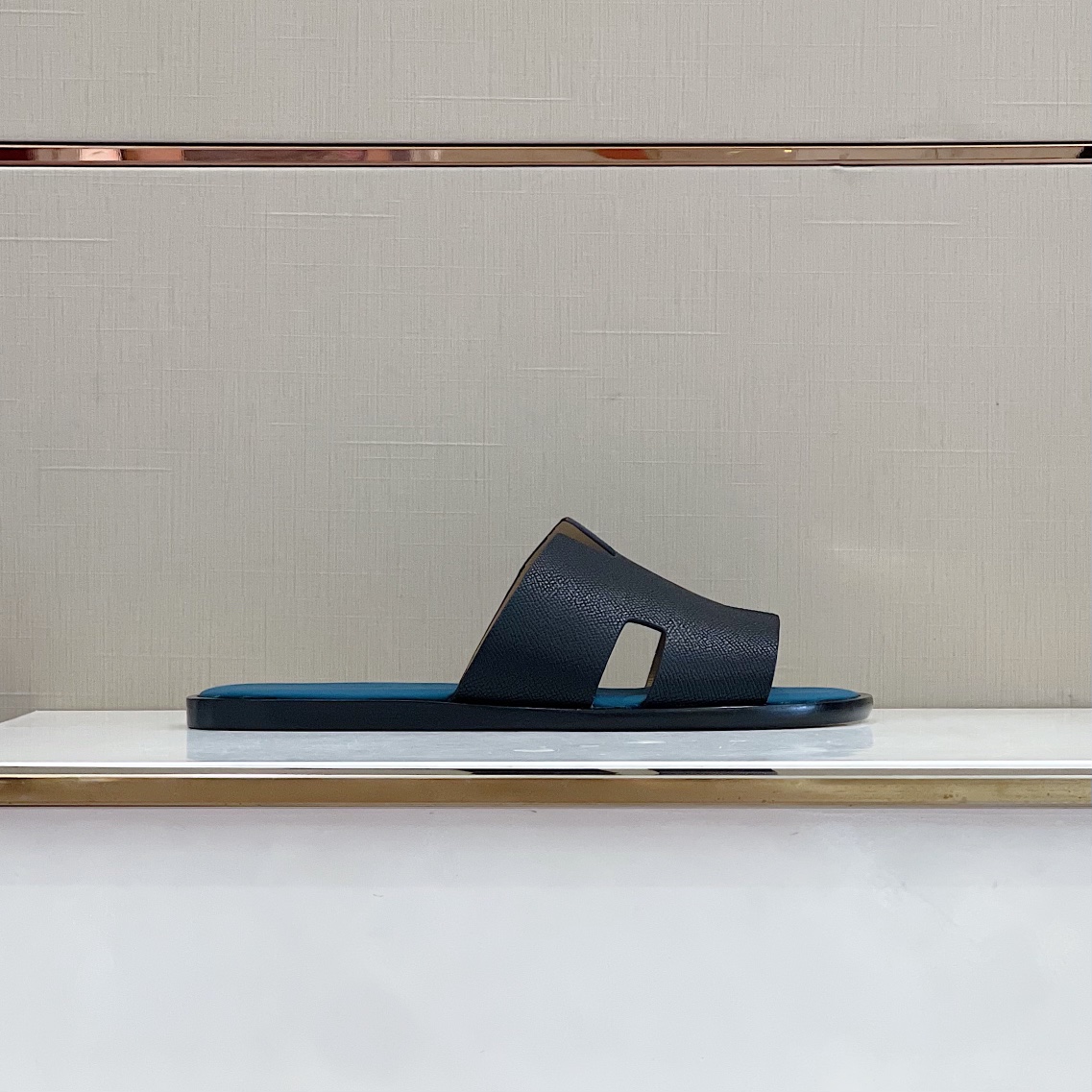 H**me5 Izmir Sandal Black And Blue For Men