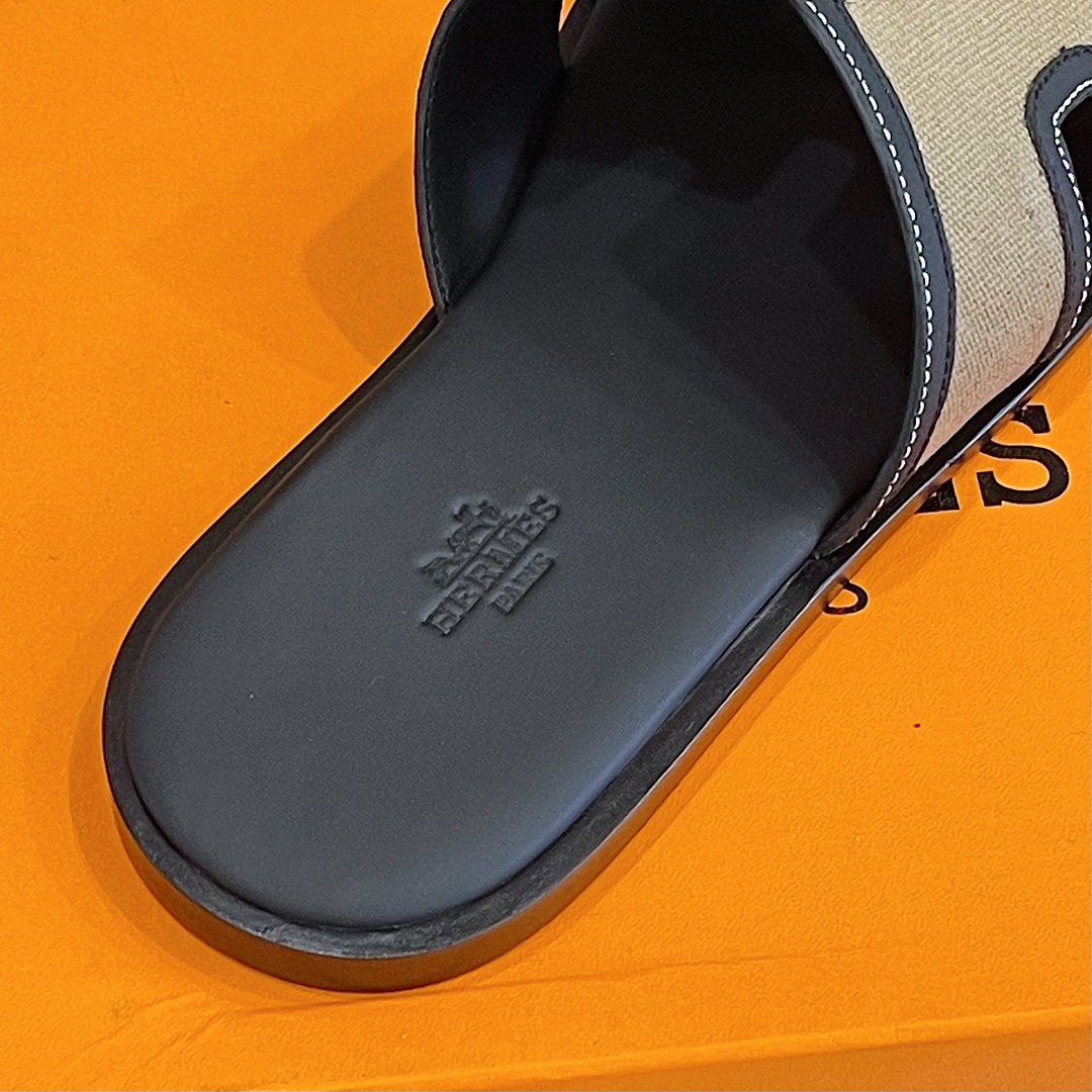 H**me5 Izmir Sandal Black And Beige For Men