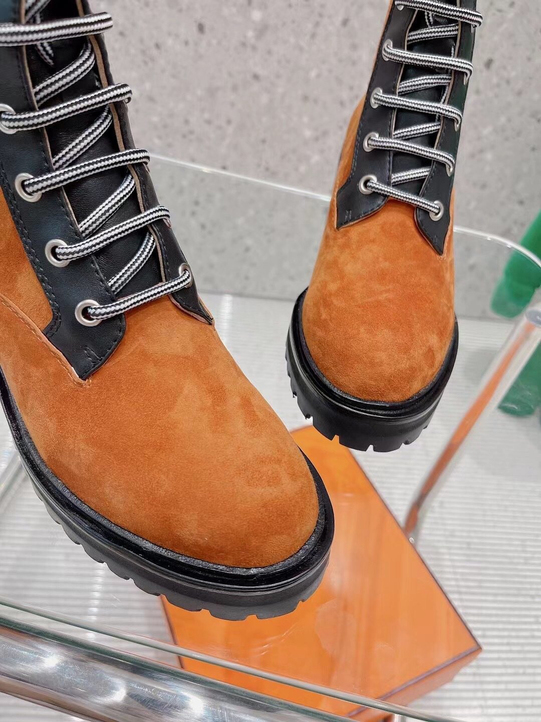 H**me5 Bridge Ankle Boots Brown For Women H202130Z Y4385