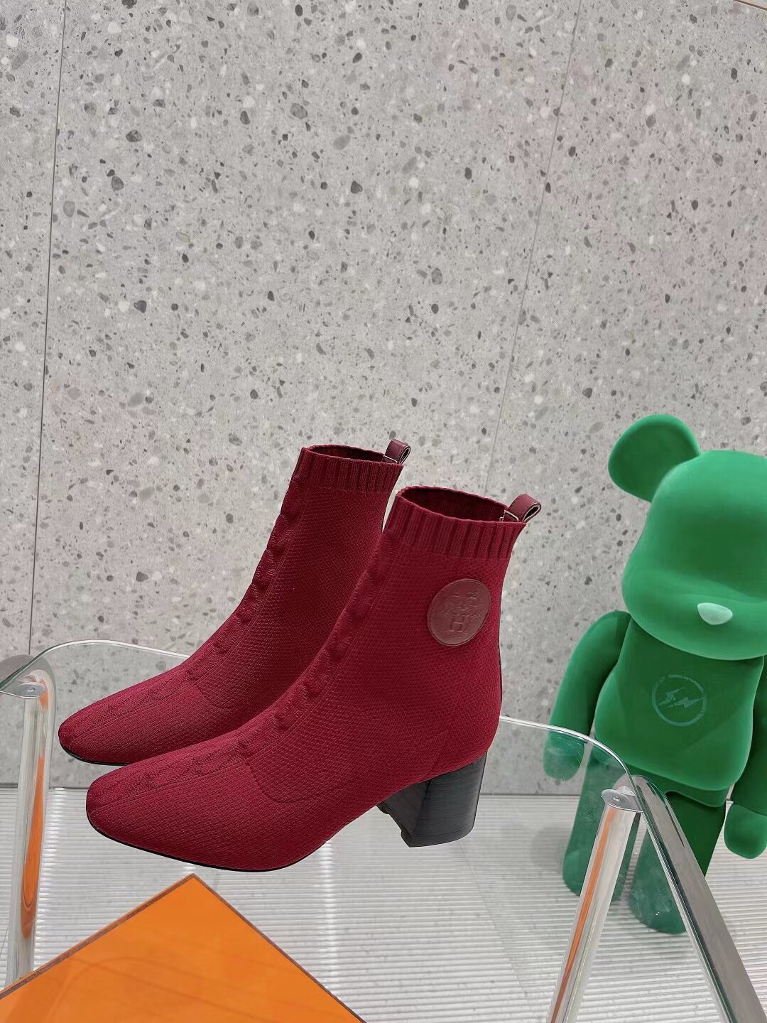 H**me5 Volver 60 Ankle Boots Red For Women 2.4in/6cm