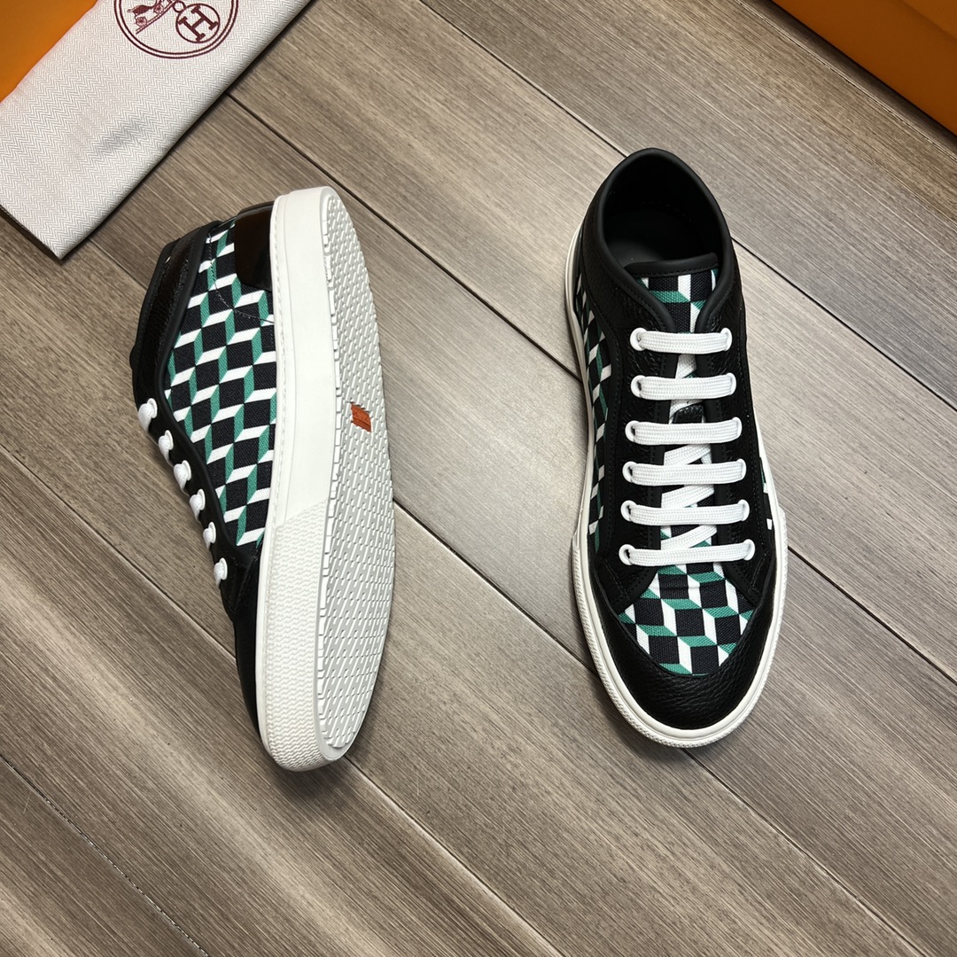 H**me5 Enjoy Sneaker Black And Green For Men