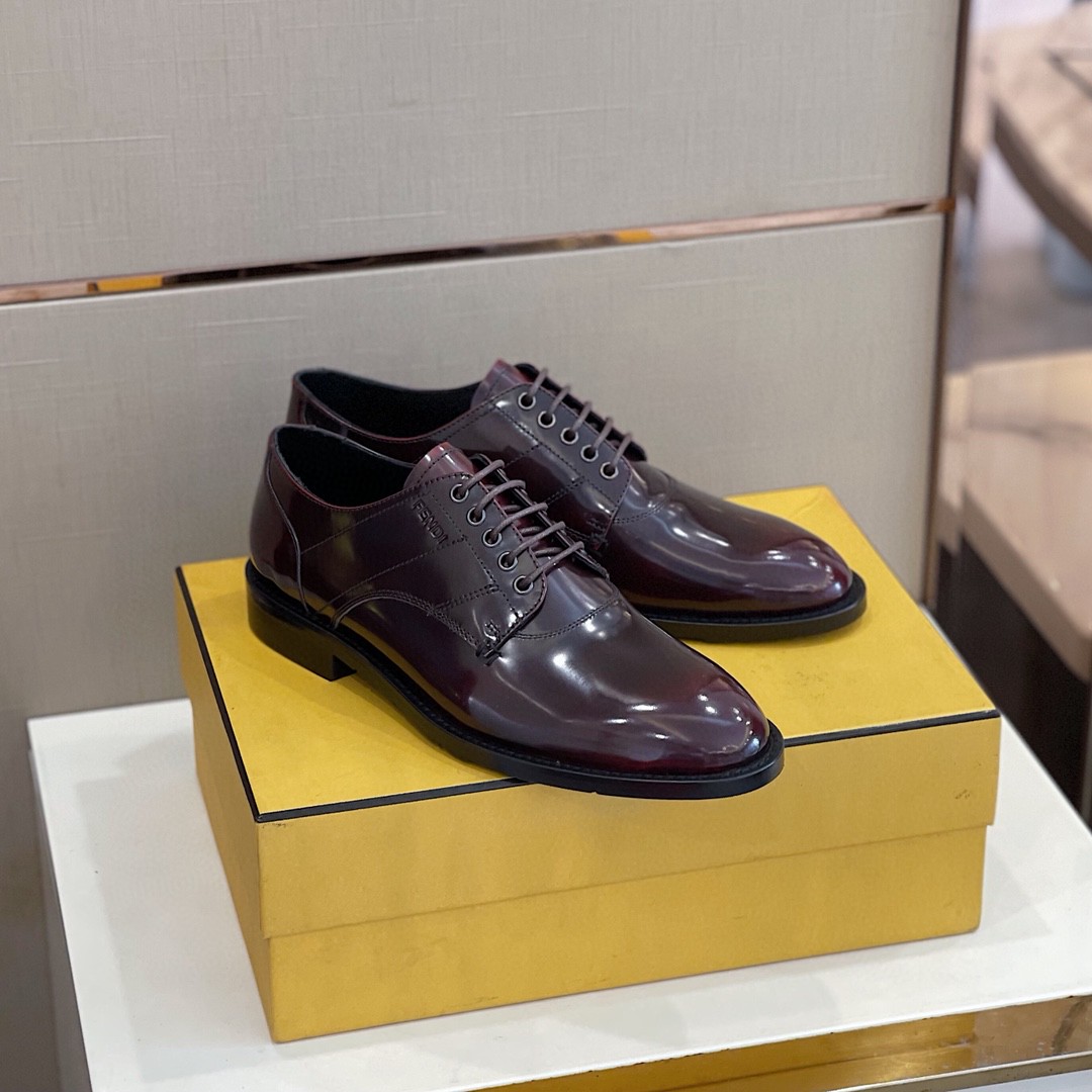 F**di Force Dark Brown Shoes For Men