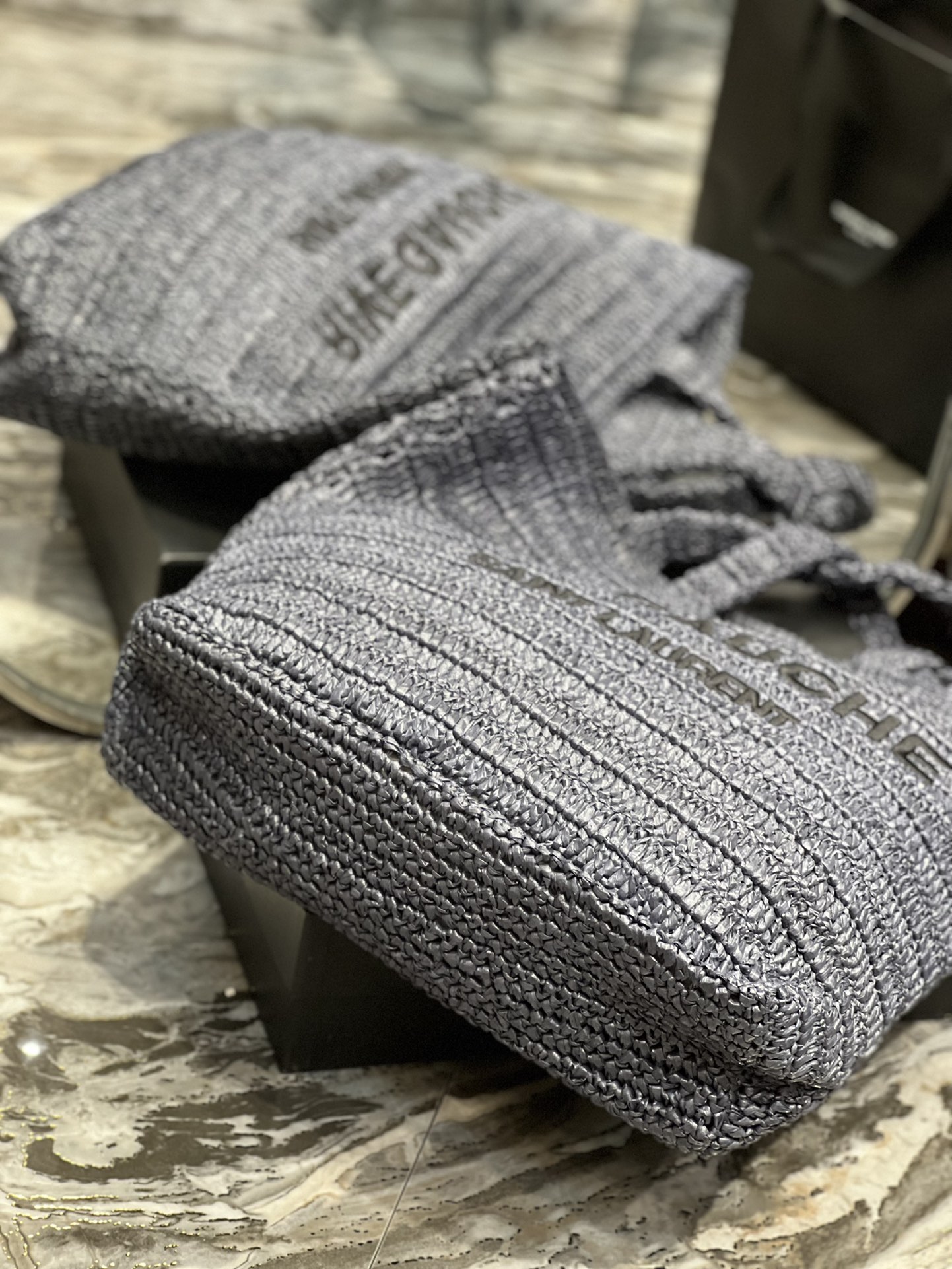 Sa1nt Lau*nt Rive Gauche S*pple Tote Bag Grey For Women, Women’s Bags 15in/38cm Y51