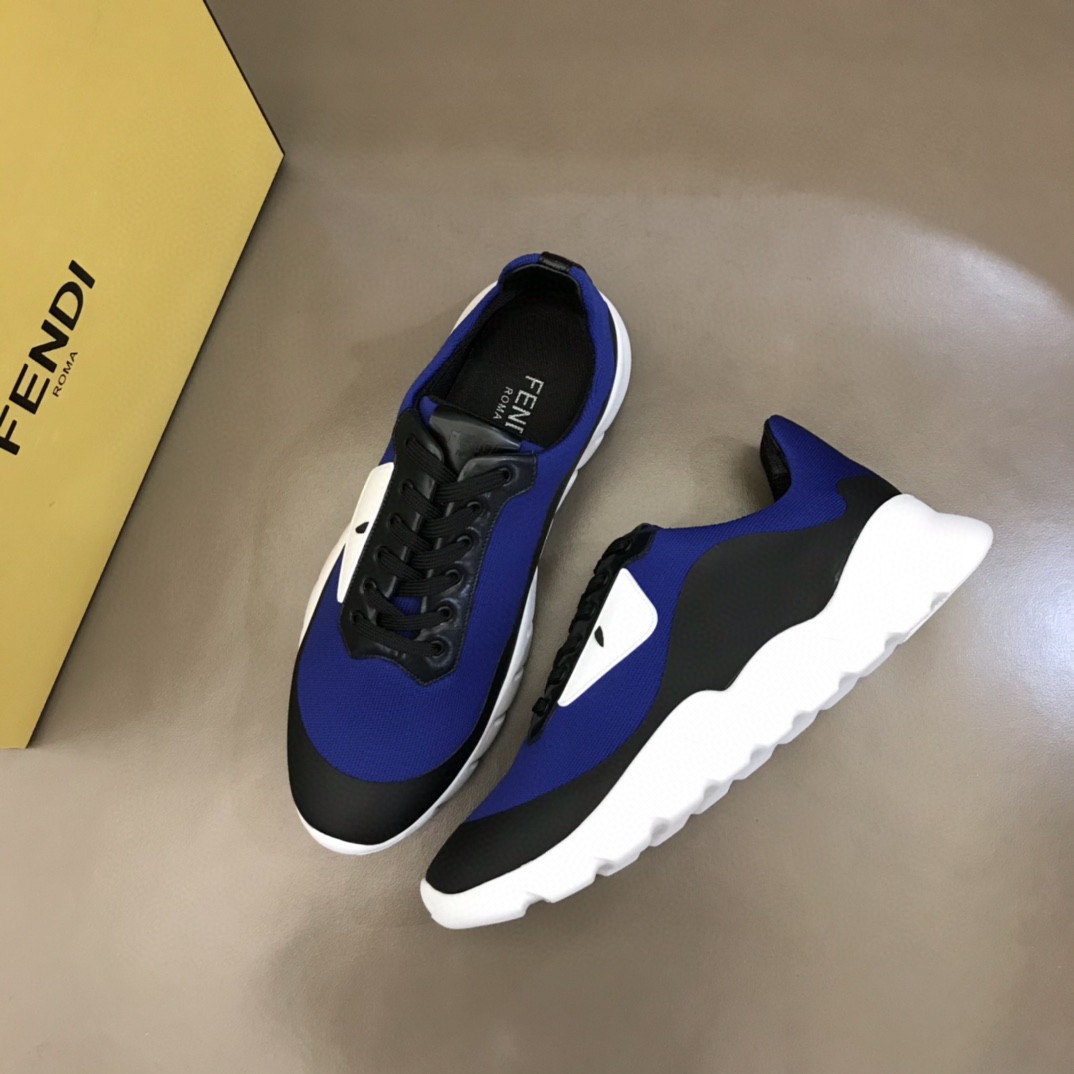 F**di Force Black/Blue Sneakers For Men
