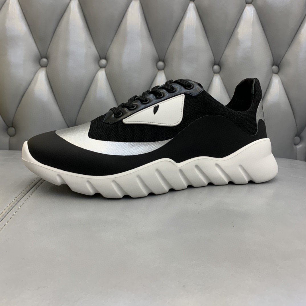 F**di Force Low Tops Sneakers Black/Grey For Men