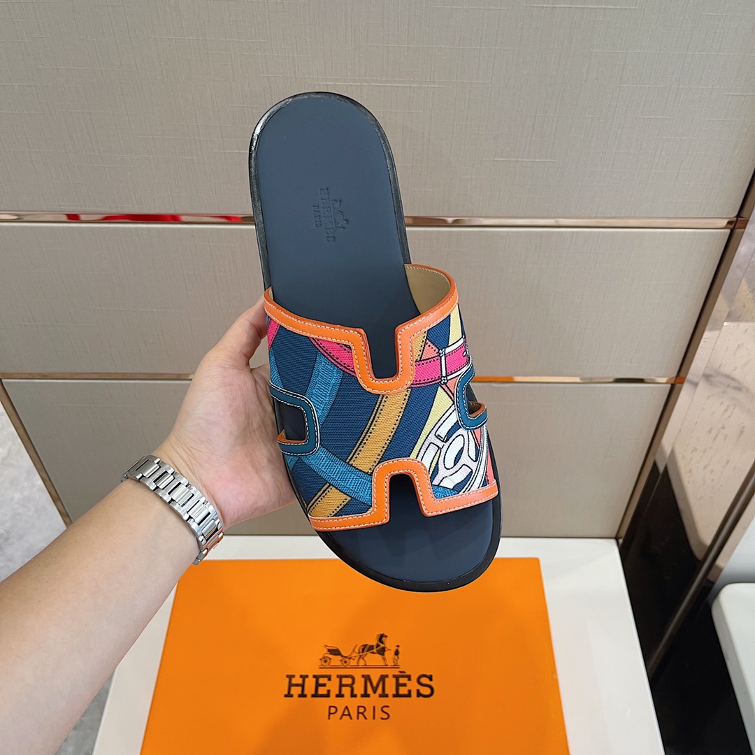 H**me5 Izmir Sandal Orange And Multicolor For Men