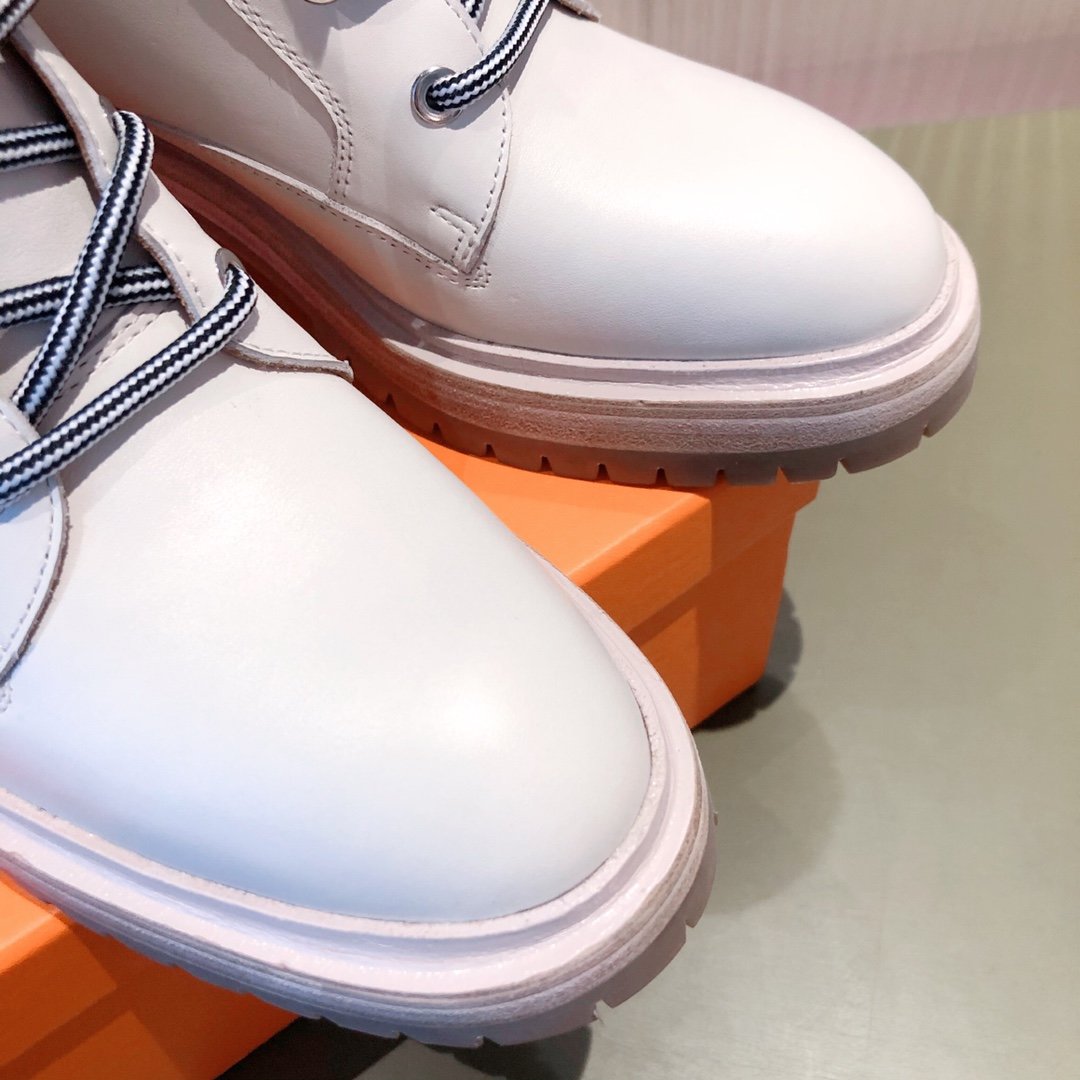 H**me5 Fresh Ankle Boots White For Women 1.6in/4cm