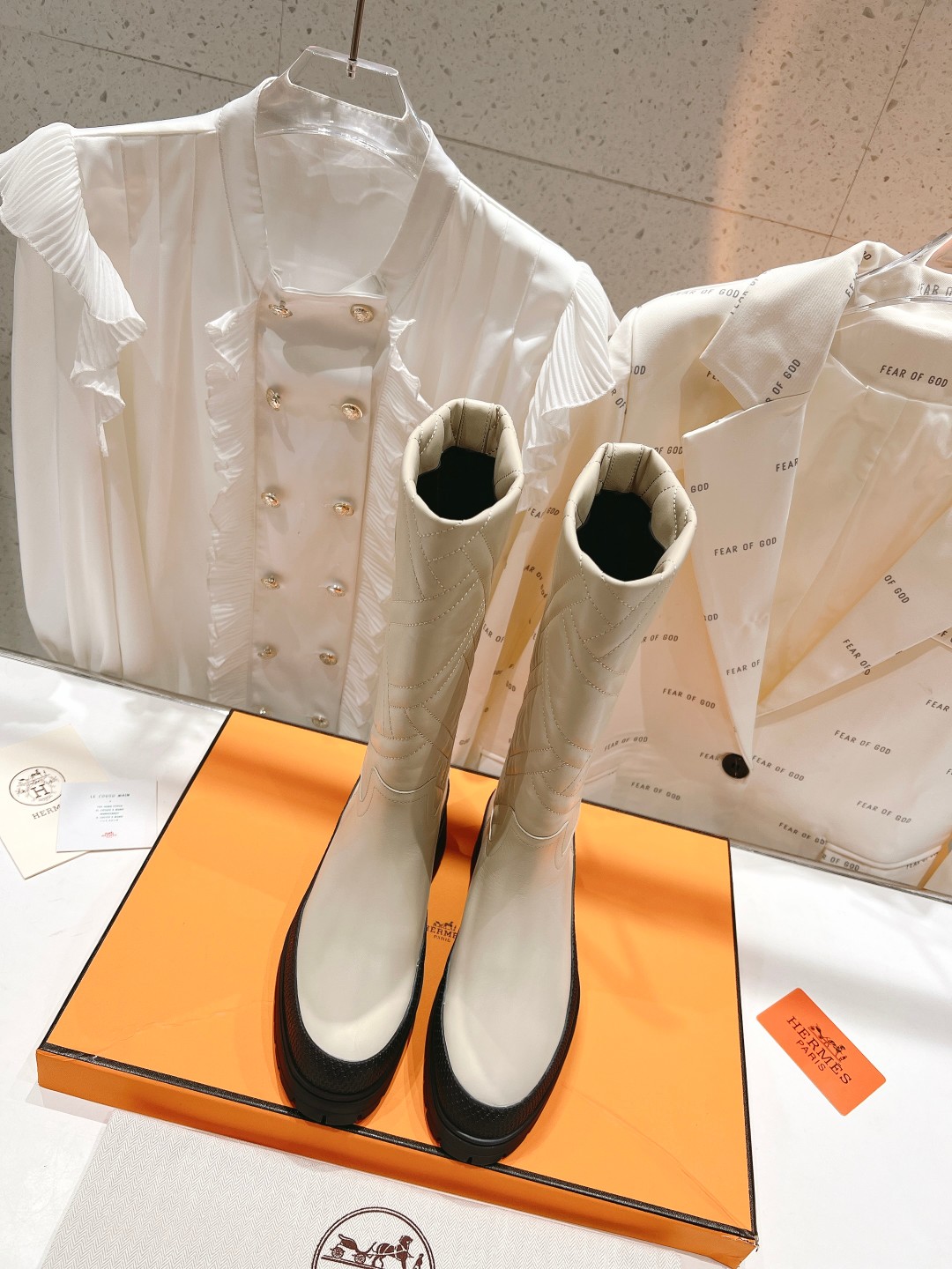 H**me5 Fuji Boots White For Women H222048Z F8360