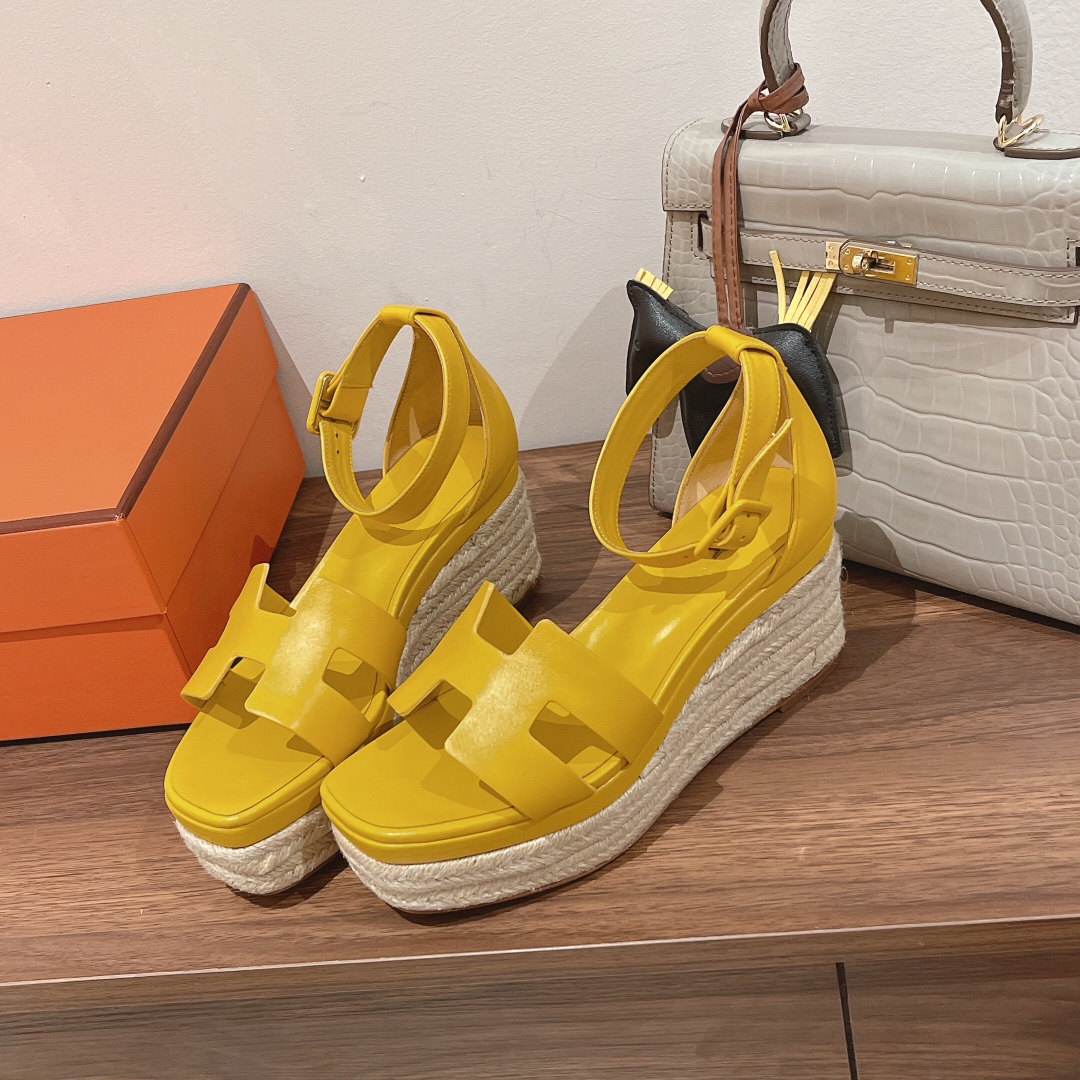 H**me5 Doll 40 Espadrilles Yellow For Women 1.6in/4cm