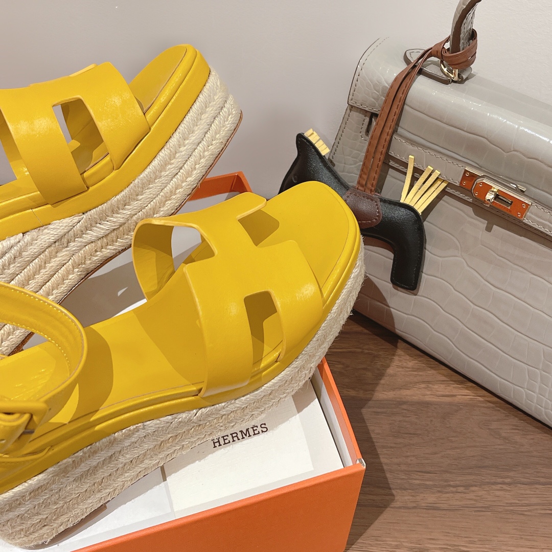 H**me5 Doll 40 Espadrilles Yellow For Women 1.6in/4cm