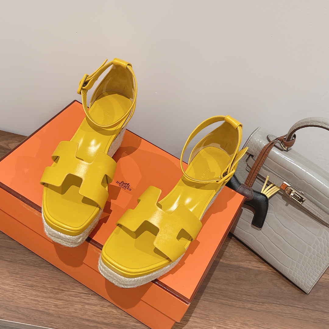 H**me5 Doll 40 Espadrilles Yellow For Women 1.6in/4cm