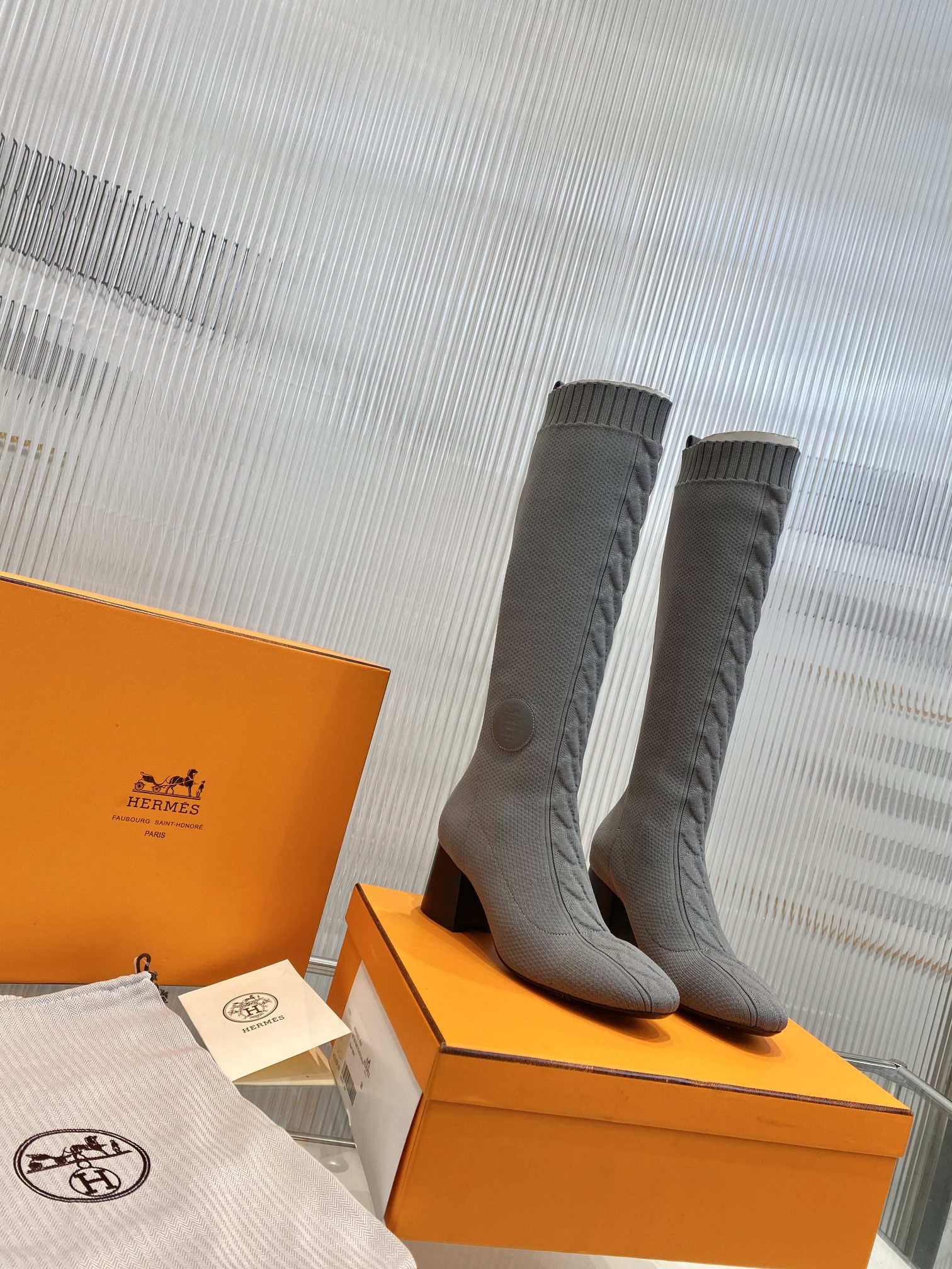 H**me5 Fontaine 60 Boots Gray For Women