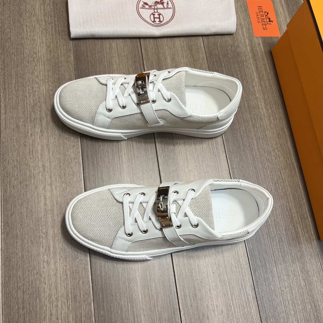 H**me5 Casual Sneakers Gray And White For Men