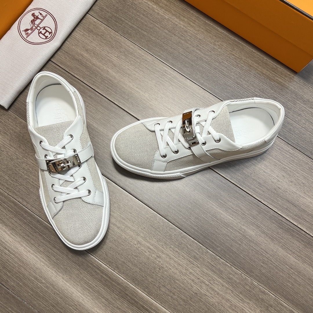 H**me5 Casual Sneakers Gray And White For Men